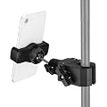 Support pour Téléphone sur Pied de Micro avec Pince Super Clamp et Rotation à 360°, Compatible avec Tous les Smartphones, Idéal pour Enregistrement Vidéo & Pratique Musicale