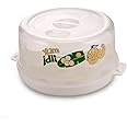 Nayasa Plastic Microwave Big Idli Maker | BPA Free & Food Grade | Make 12 Idlis | Ideal for Steaming Idlis, Pancakes, Modak, Momos | White