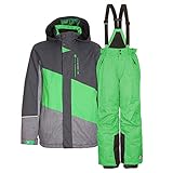 skianzug jungen 128 1 Skipasstasche am linken Ärmel der Funktionsjacke