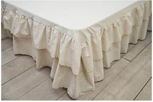 Blanc Mariclo' Vestiletto Singolo con Volant Sangallo 95x200x30 18202299nt