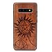 Produktbild Galaxy S10 Hülle, natürliches Echtholz, geschnitztes Muster, TPU, Gummi, stoßfest, flexibel, für Samsung Galaxy S10 (2019), Supernatural
