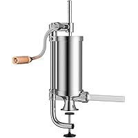 3L Wurstfüller Edelstahl - Manuelle Wurstmaschine Mit 8 Düsen