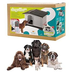 Ferplast DOGVILLA 70 - Cuccia per cani in resina termoplastica con parete ribaltabile, 73 x 59 x 53 cm - immagine 5