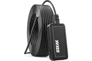 OZKAK Endoscopio para Movil WiFi 5,0 Megapíxeles 1920P HD, Cámara de Inspección Tuberias 5,5mm 5M Boroscopio Semi-rígida IP67 Impermeable con 6 Leds Ajustable para Teléfonos Móviles y Tableta Android y iOS