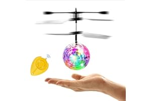 AMASAWA Telecomando Flying Ball per Bambini,Palla per Elicottero a Induzione a Infrarossi,con Telecomando, luci a LED Colorate Brillanti e Controllo induttivo, per Ragazze, Adulti, Ragazzi, Giocattoli