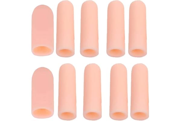10PCS Gel Finger cot doigtier Protecteur de Doigt Support Couvre-Doigts en Silicone Contre Les Ampoules Idéal pour protéger Les Doigts de déclenchement Fissure des Doigts