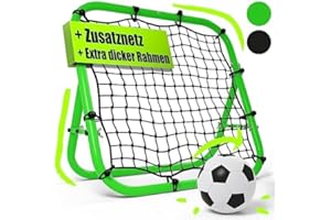 BENTSON Rebounder für Fußball Kinder und Profis I Inkl. Ersatznetz I Robuster Rahmen I Auch für Handball, Volleyball und Basketball I Rückprallwand Prellwand Fussball