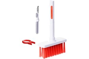 PTBWS Brosse de Nettoyage de Clavier,Kit de Brosse de Nettoyage 5 en 1 pour Clavier, Brosse de Nettoyage pour Clavier et Ecouteurs, Outils de Nettoyage d'ordinateur Stylo Multifonction