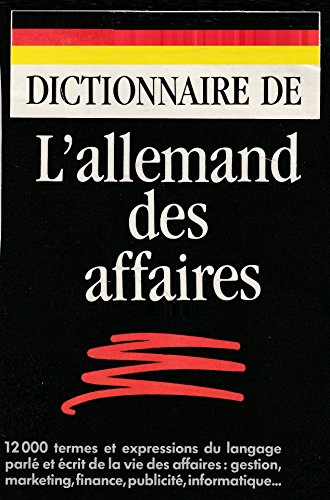 Dictionnaires de l'Allemand des affaires