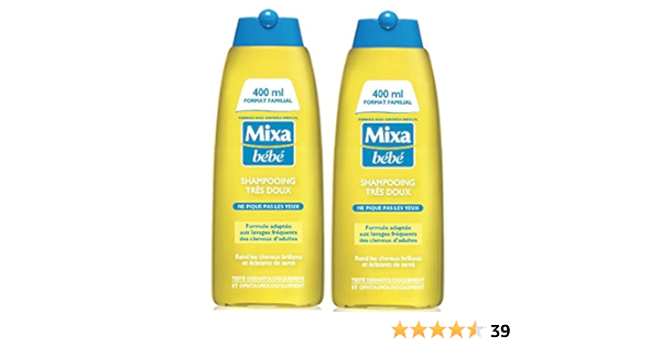 Mixa Bebe Shampoing Tres Doux 400 Ml Lot De 2 Amazon Fr Bebe Et Puericulture