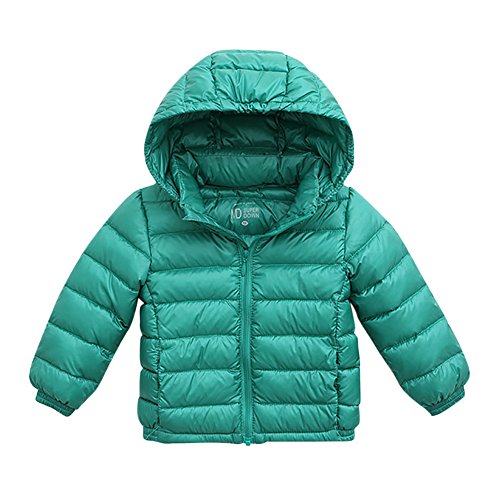 Marc janie Unisex-Baby Down Jacket Hooded Coat 66CM Forest Green