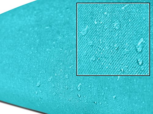 Doppelpack zum Sparpreis – Milano – Kissenhüllen erhältlich in 23 Unifarben und 2 verschiedenen Größen – hochwertiger Polsterstoff mit Perleffekt, türkis, 40 x 40 cm - 4