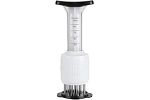 Zerodis Meat Marinade Tenderizer Sauce Injector Flavor Syringe Cook Kitchen Tool with Stainless Steel Needle