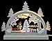 Produktbild Mini LED Schwibbogen - Schlittschuhläufer - 23x15x4,5 cm - Original Erzgebirge Schwibbögen - Michael Müller