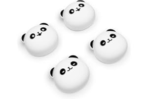 playvital Copri Analogici per Steam Deck LCD/OLED,Thumb Grip Caps Gommini per PS Portal Remote Player, 2 Paia Cover Levette Analogiche in Silicone, Panda