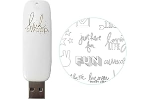 We R Memory Keepers We Foil Quill USB Art Design Drive, Heidi Swapp, with 200 Phrases and Images, White, One size
