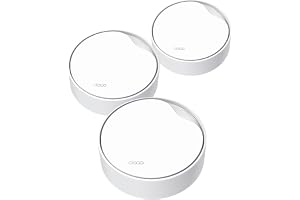 TP-Link Deco AX3000 PoE Mesh WiFi(Deco X50-PoE), Ceiling/Wall-Mountable WiFi 6 Mesh, Replacing WiFi Router, Access Point and Range Extender, PoE-Powered, 2 PoE Ports(1 x 2.5G, 1 x Gigabit), 3-Pack