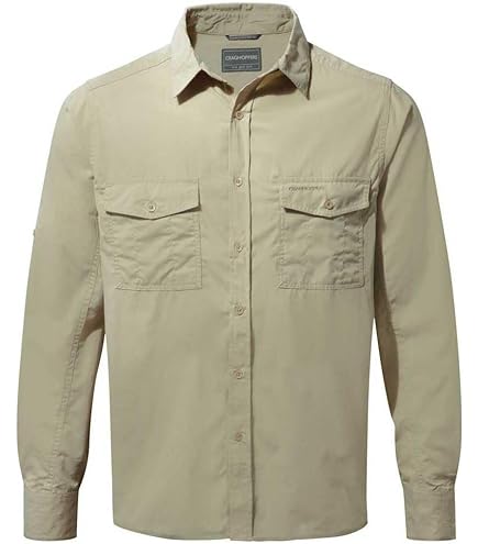 Chemise Carreaux Homme Manches Courtes en Coton Chemise Cargo Avec