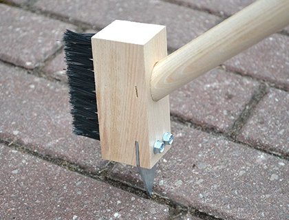 Fugenkratzer „Fugefix“, 130 cm mit Bürste, Stiel und 2x Ersatz-Fugenblech - 5