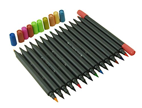 Twin-Bürsten-Marker mit Fineliner Tipp 48 Aquarell basierte Marker, perfekt für den Künstler, Aquarell, Skizzierung, Farbe in der - 6