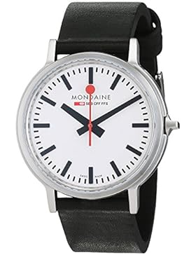 Mondaine Herren-Armbanduhr SBB Stop2go 41mm Analog Quarz A5123035816SBB