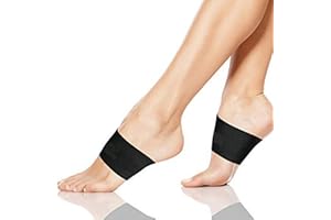 YSTrillion Zapatos ortopédicos negros para hombre y mujer con tejido cómodo y soporte del arco,Fascitis Plantar Alivio Del Pie Cojín para pies felices