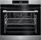 AEG BSK782220M Dampfgar-Backofen (70 l) / Dampfbackofen / 20 Heizarten / Edelstahl / Kerntemperatursensor / Automatik-Programme / MaxiKlasse