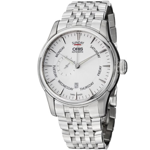 ORIS MEN'S 44MM STEEL BRACELET & CASE AUTOMATIC ANALOG WATCH 74576664051MB