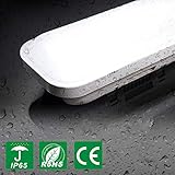 SUPER HELL: LED Feuchtraumleuchtung erwendet hochwertige LEDs - 120CM 36W mit 3000LM. Die Lichtfarbe ist Neutralweiß(4000-4500K), super hell