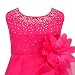 YIZYIF Baby Toddlers Girls Sleeveless Tutu Layered Flower Dress Birthday Party Baptism Dress Rose 3-6 Months