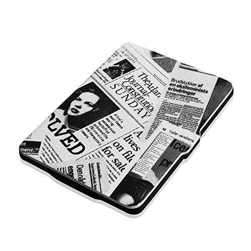 Fintie Kindle Paperwhite Hülle – Die dünnste und leichteste Smartshell Case Schutzhülle Tasche mit auto Sleep / Wake für den neuen Kindle Paperwhite 2016 (mit 300 ppi-Display, 6 Zoll, und integrierter Beleuchtung) und alle Modelle von 2012, 2013, 2014, 2015, Zeitung - 7