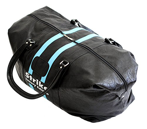 Preisvergleich Produktbild XL Sporttasche / Reisetasche in schicker Leder Optik schwarz