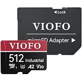 Viofo High Endurance 512GB Class 10 A2 V30 100MB/s Okuma 90MB/s Yazma Micro SD Hafıza Kartı