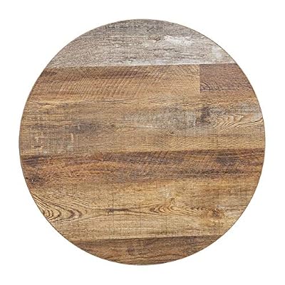 Bolero Plateau de Table Rond 600 mm - Effet Bois Vielli - Bolero -