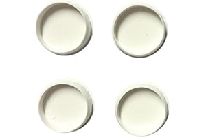 GENERIC Häfele 4-Piece Plastic Hinge Hole Cover - 35mm, White - Cabinet Hinge Hole Cap