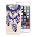 Produktbild CE-Link iPhone 6 / iPhone 6s Hülle Weiche Silikon Transparent Handyhülle Durchsichtig Schutzhülle Rotierendem Ring Ultra Dünn Slim Backcover mit Fingerhalterung Ständer Silicone TPU Bumper Crystal Kirstall Klar Clear Handy Tasche Schale Etui Weich Handytasche Kreative Motiv Muster für iPhone 6 / iPhone 6s (4,7 Zoll) Case Cover - Blue Wind Chimes