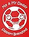 Hat-Trick Designs Brentford Football Baby/Kids/Childrens Hoodie Sweatshirt-5-6Yrs-Red-Me & My-Unisex Gift