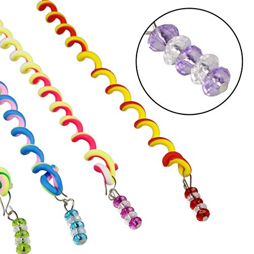 Sasairy Frauen Mädchen Packung mit 12 Stück bunte Haar Torsion Haar Verpackungs Zubehör - 4