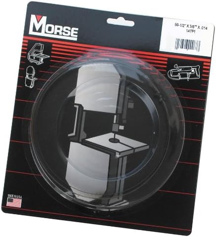 MK Morse ZCDC14 14TPI Woodworking Stationary Bandsaw Blade, 59-1/2-Inch by 3/8-Inch