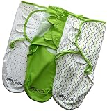 Baby Pucksack, 3er Set, 100% Premium Baumwolle, Extra Feste Klettverschluss-Nähte, Ideal für Säuglinge und Schreibabys (0-3 Monate, 3-6 kg), für Sommer, Herbst Winter und Frühling