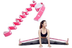 KRUIHAN 2 Pièces Filles Danse Latine Résistance Bandes-Pilates Yoga Élastique Ceinture Stretching Ballet Ceinture Stretch Exercice Corde Tirez Sangle pour Fitness Sport Entraînement De Gymnastique