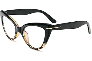 KoKoBin duże okulary do czytania Cat Eye dla kobiet, z ochroną przed niebieskim światłem, modne i wygodne, do pracy przy komputerze, brązowy, 2.5