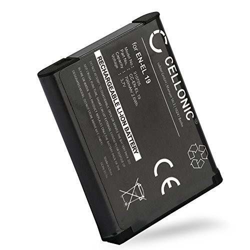 CELLONIC   Batterie premium pour Nikon CoolPix S33 S32 S2500 S3100 S3300 S3500 S3700 S4200 S4300 S5300 S6800 S6900 S7000  CoolPix W100  CoolPix A300 A100  Sony DSC-RX0  700mAh  EN-EL19 NP-BJ1 Batterie de rechange  Accu remplacement