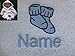 Baby Bath Robe with a Booties Logo and Name of your choice. 0-9 months, 450gsm