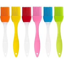 Lot De 2 Pinceaux De Cuisine En Silicone - Pour Badigeonner, Barbecue, Pâtisserie, Résistants à La Chaleur