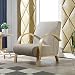 Produktbild i-flair - Polstersessel, Einzelsofa, Lounge Sessel mit Hochwertigem Gepolsterten Stoffbezug - Beige SANDFARBE Natur