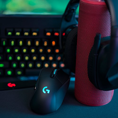 Logitech G703 - Rat  n inal  mbrico para gaming con sistema de carga inal  mbrica POWERPLAY compatible con LIGHTSPEED - paquete EU