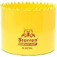 Starrett HSS Bi-Metal Hole Saw - FCH0214 Fast Cut Extra Cobalt Hole Saw - For Stainless Mild Sheet Wood Plastic Various Materials - 57mm