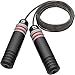 Produktbild Springseil, TechRise Stahlseil Jump Rope Premium Speed Rope Seilspringen Verstellbare mit Hautfreundlichen Griff für Fitnesstraining abnehmen Fat Burning übungen, für Kinder und Erwachsene