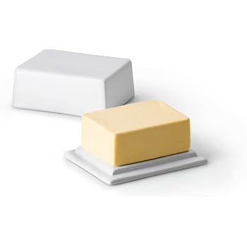 Beurrier En Céramique Praknu - Pour 250g De Beurre, Garde Fraîcheur, Lave-Vaisselle